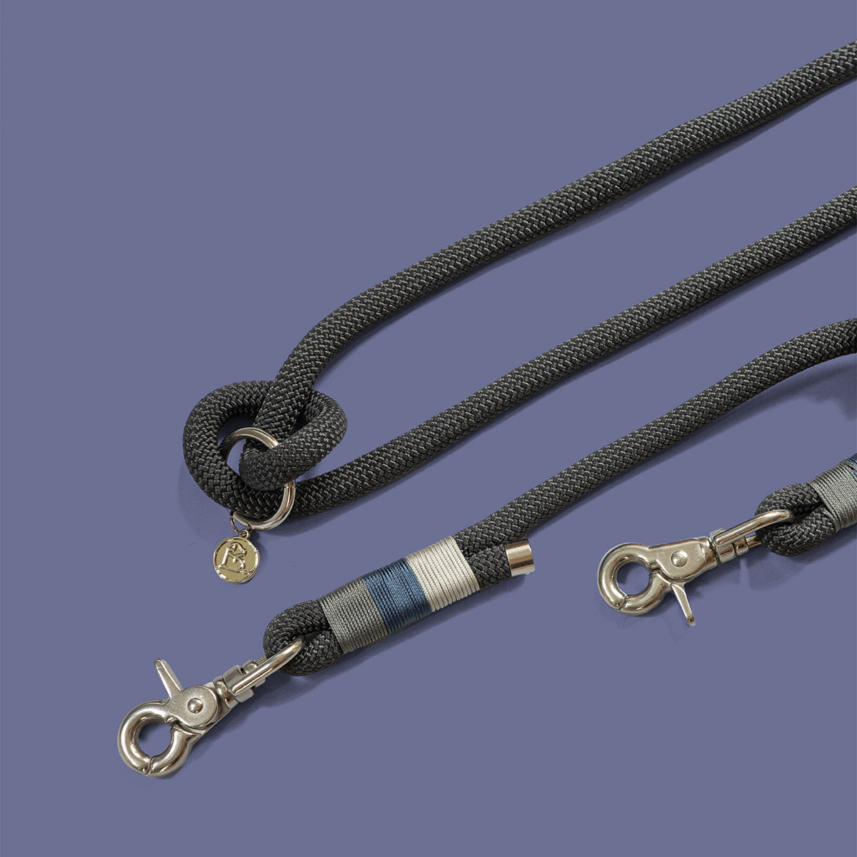 Charcoal rope leash