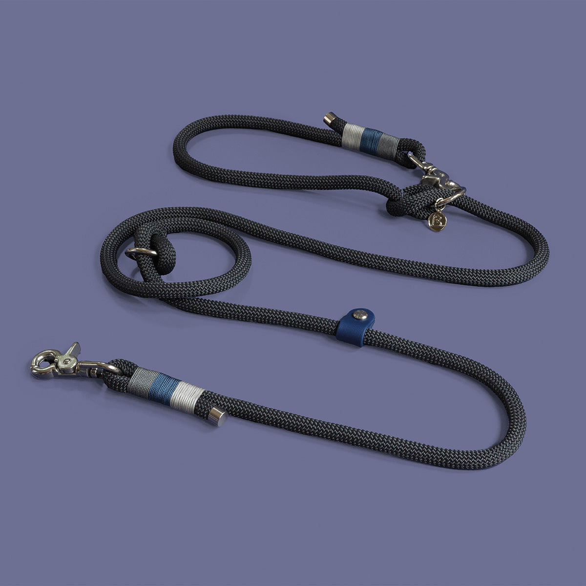 Charcoal rope leash