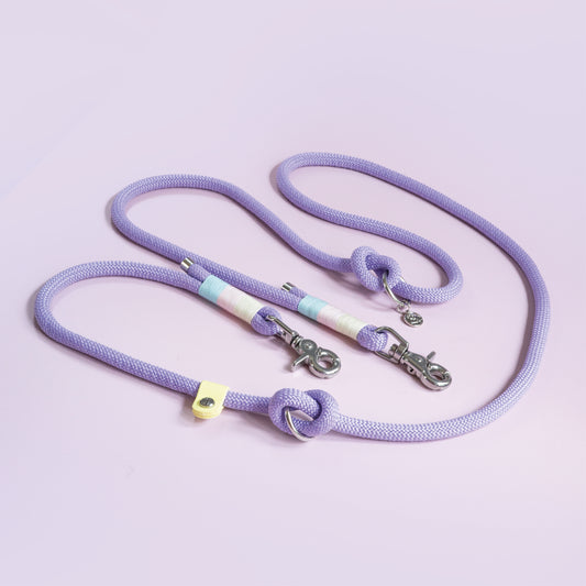 Lilac rope leash