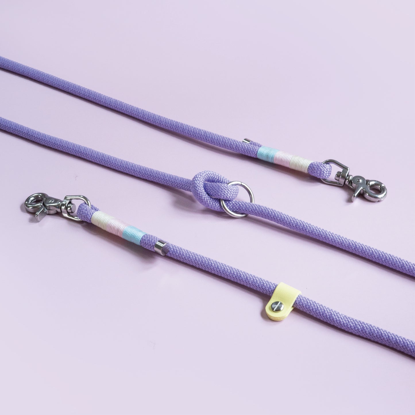 Lilac rope leash