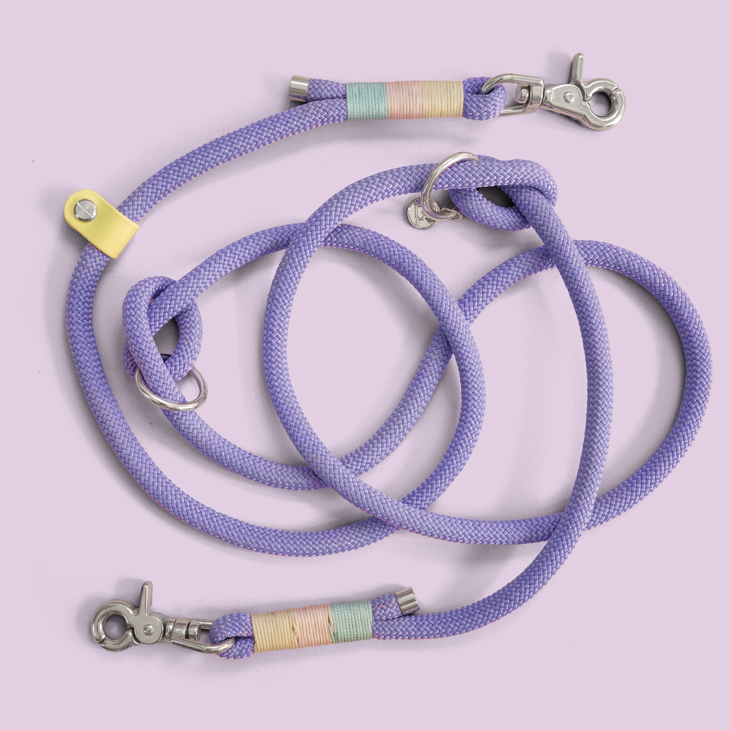 Lilac rope leash