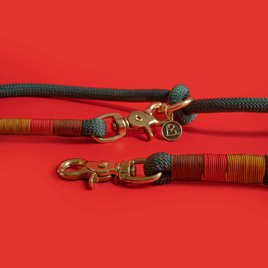 Forest Green Rope leash