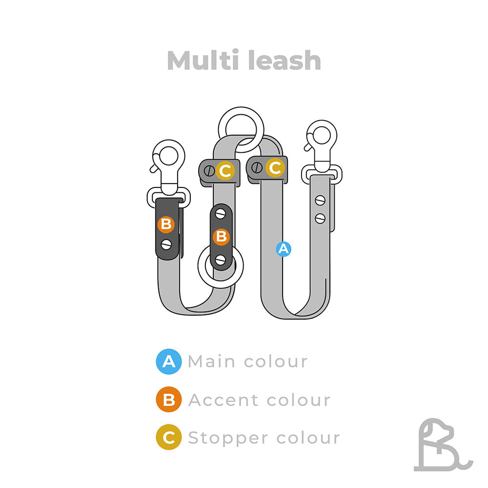 3/4" Multi leash